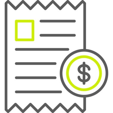 Para ve finans vektör simgesi. düz dizayn. Dolar simgesi.