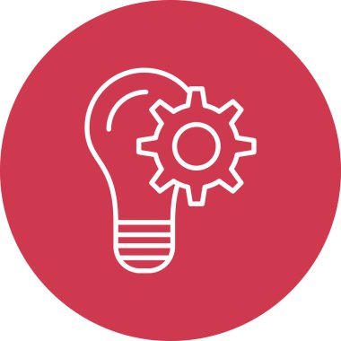 ampul vektör simgesi modern basit illüstrasyon