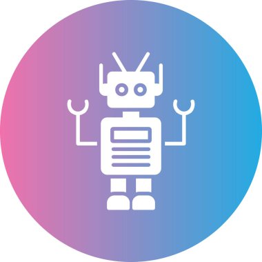 robot ikon vektör illüstrasyonu