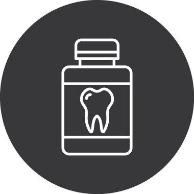 diş simgesi vektör illüstrasyonu