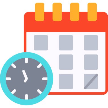 Takvim. Web simgesi basit tasarım