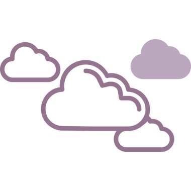 Bulut hesaplama simgesi vektör illüstrasyonu