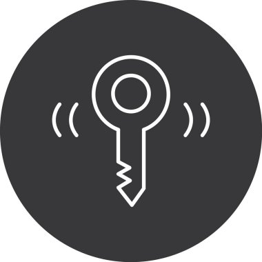 Anahtar simgesi vektör illüstrasyonu