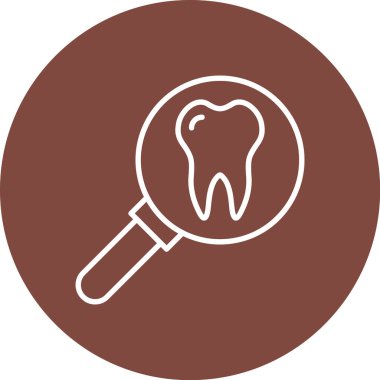 diş simgesi vektör illüstrasyonu