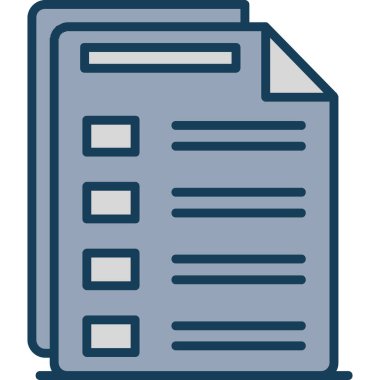 Kontrol listesi. Web simgesi vektör illüstrasyonu