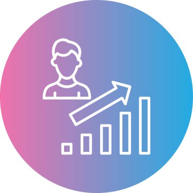 grafik simgesinin vektör illüstrasyonu