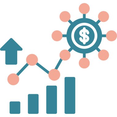 Dolar vektör simgesi. Düz çizim tarzı. pictograph sembolü.