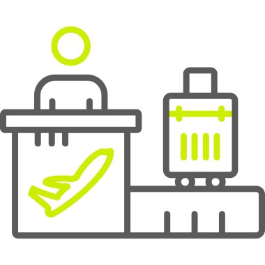 çizgi çöp kutusu simgesi beyaz arkaplanda izole edildi. Renkli taslak konsepti. vektör illüstrasyonu