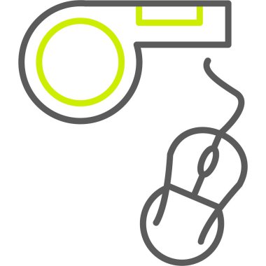 ıslık simgesi vektör illüstrasyonu