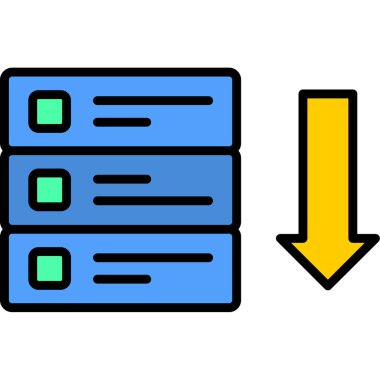 İndir. Web simgesi basit illüstrasyon