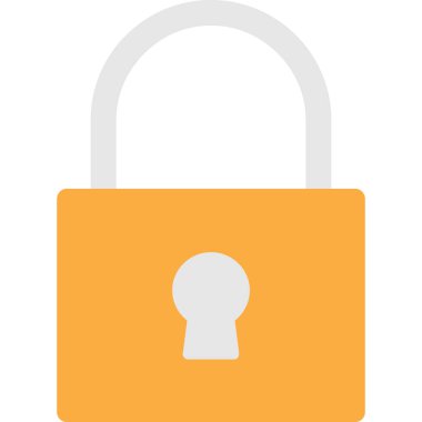 kilit vektör simgesi, modern biçim