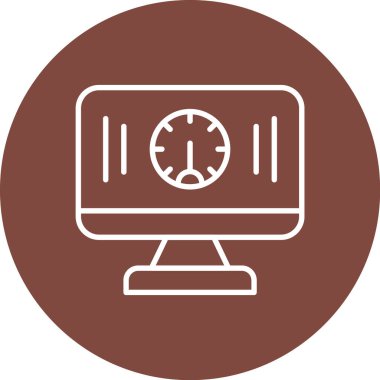 Saat simgesi vektör illüstrasyonu