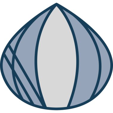 Dünya gezegeni simgesi ana hatlarıyla doldurulmuş