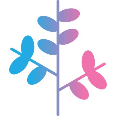 Çiçek. Web simgesi basit illüstrasyon