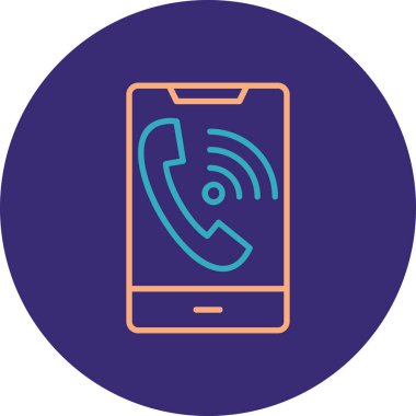 cep telefonu ikonu vektör illüstrasyonu