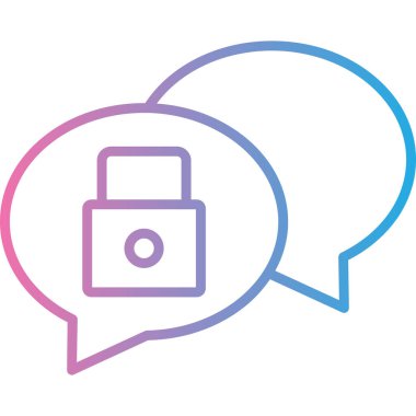 kilit web simgesi, vektör çizim