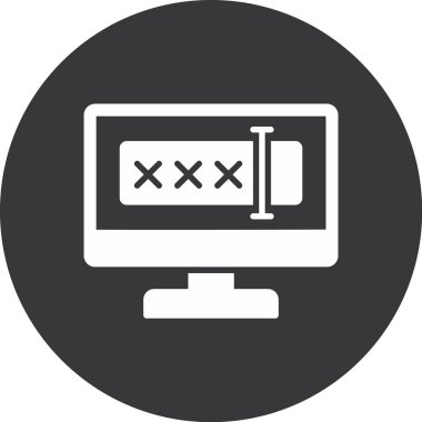 Bilgisayar ekranı. Basit tasarım