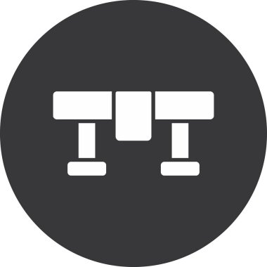 Beyaz arkaplanda izole edilmiş modern binanın vektör simgesi