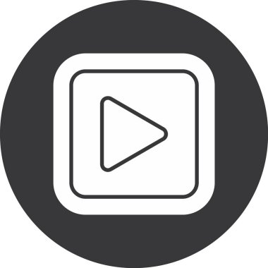 play web icon simple illustration