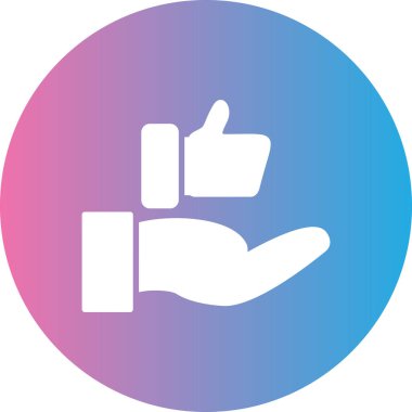 Simge vektör illüstrasyonunu parmakla