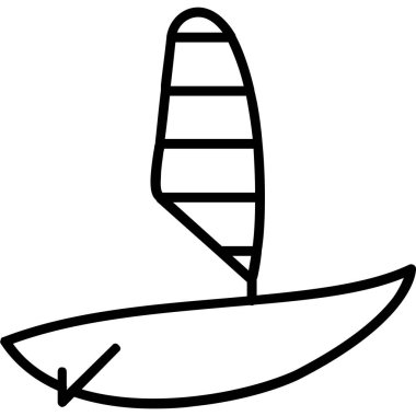 Tekne. Web simgesi basit illüstrasyon