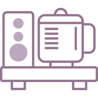 Bir ısıtıcı simgesinin vektör illüstrasyonu