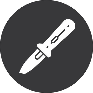 bıçak simgesi vektör illüstrasyonu