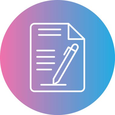 Belge simgesinin vektör illüstrasyonu