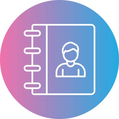 ID kart simgesi vektör illüstrasyonu