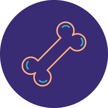 Kemik. Web simgesi basit illüstrasyon