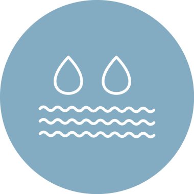 Üzücü su vektör simgesini düşürür. Bu simge kolayca değiştirilebilir veya düzenlenebilir