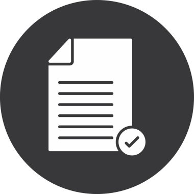 kontrol listesi simgesi, vektör illüstrasyonu