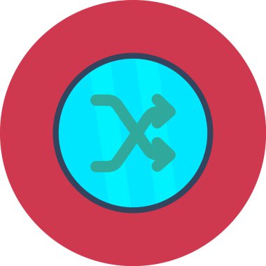 Çekiç düz yuvarlak ikon. düz biçim