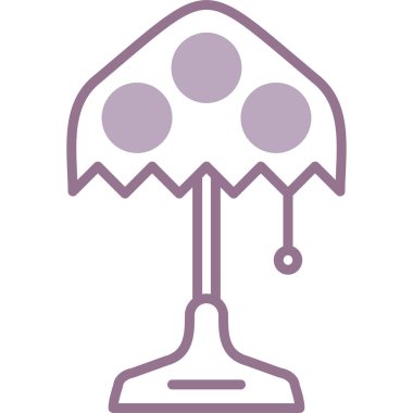 Mantar. Web simgesi basit illüstrasyon