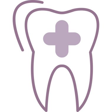 diş simgesi vektör illüstrasyonu