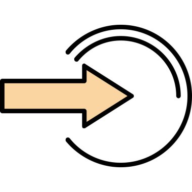 ok simgesinin vektör illüstrasyonu