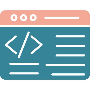 Kodlama geliştirme kodlama simgesi