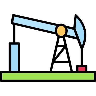 petrol pompa vektör simgesi.