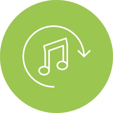 Müzik notasının vektör illüstrasyonu