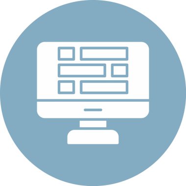Web simgesi vektör illüstrasyonu