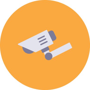 Uydu düz vektör simgesi