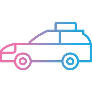 araba simgesi vektör illüstrasyonu