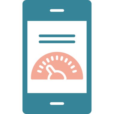 işaretli vektör çizimi tasarımı olan cep telefonu