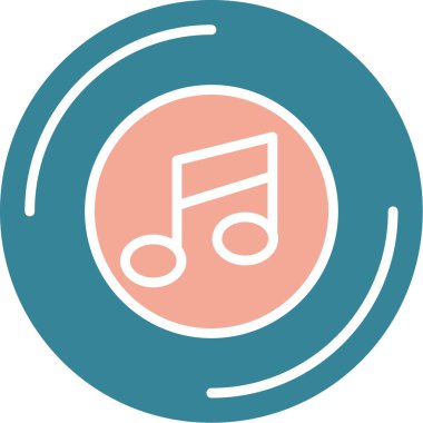 Müzik. Web simgesi basit tasarım