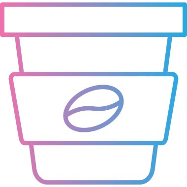 Kova. Web simgesi basit illüstrasyon