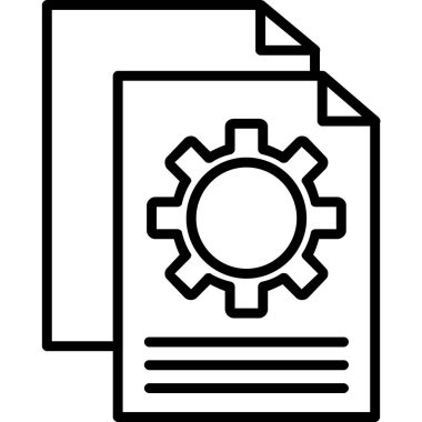 Veri Yönetimi simgesi, vektör illüstrasyonu