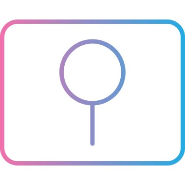 Tenis raketi ikonu vektör illüstrasyonu