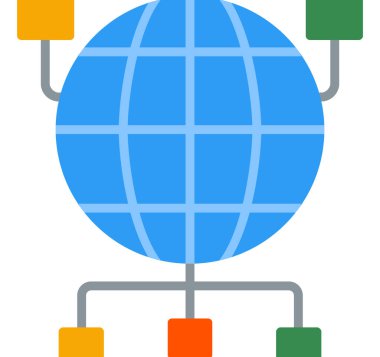 ağ bağlantı vektörü simgesi