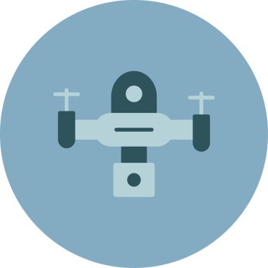 Helikopter. Web simgesi basit illüstrasyon