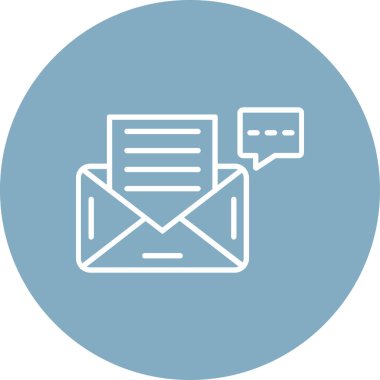 E- posta simgesinin vektör illüstrasyonu